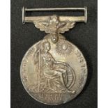 WW1 British Empire Medal to Richard S Heal. No ribbon. Along with a WW2 British War Medal and