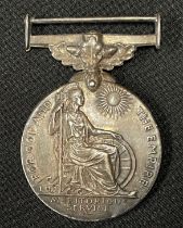 WW1 British Empire Medal to Richard S Heal. No ribbon. Along with a WW2 British War Medal and