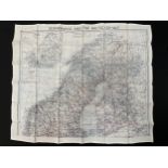 WW2 British Escape and Evasion Silk Map F/G Scandinavia and the Baltic.