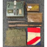 British Army Wireless Battery Box, British Army 7.62mm ammo tin, British Army .50cal ammo tin,