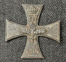 Imperial German Iron Cross 1813 2nd Class iron core only. No frame.
