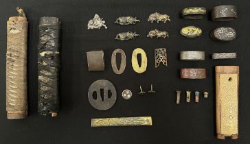 A collection of Japanese Sword fittings.