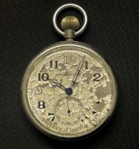 WW2 British RAF Navigators pocket watch by Jaeger Le Coultre. Reverse marked with WD Broad Arrow