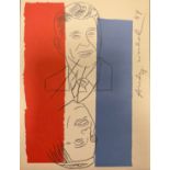 Andy Warhol (1928 - 1987), Invitation, Regan/Mondale Election 1984, lithograph, signed in the plate,