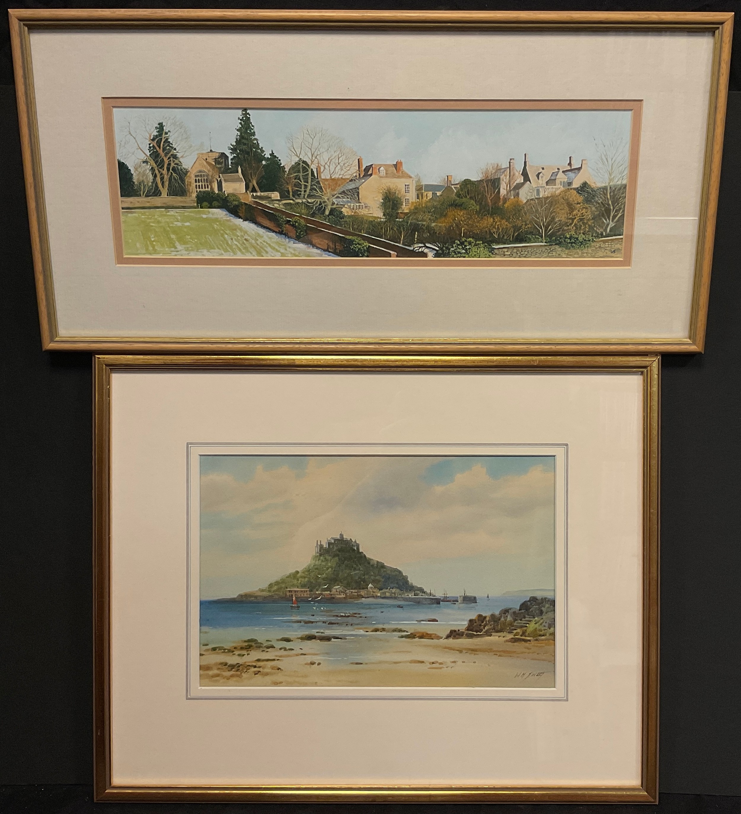 W. H. Sweet, Saint Michael’s Mount, signed, watercolour, 18cm x 27.5cm; another, watercolour, signed