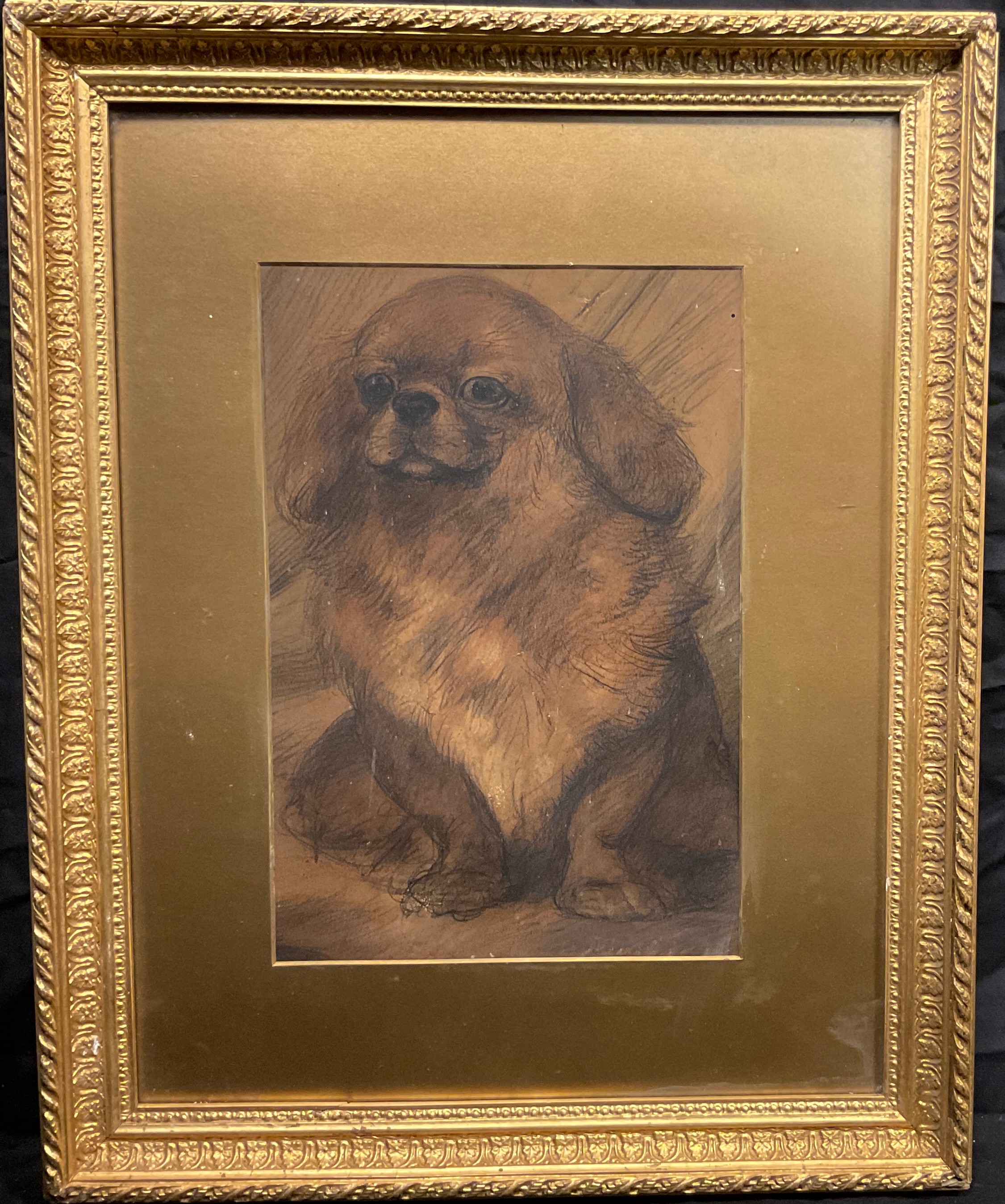 Maud Earl, (attributed to), ‘Pekingese’, indistinctly signed, 31cm x 21cm.