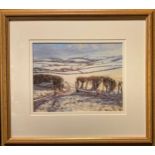 Lionel Aggett (bn. 1938), Winter Light, signed, pastel, 24cm x 31.5cm.