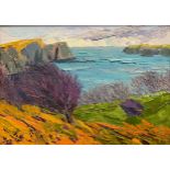 Gwilym Prichard (1931-2015), Lydstep, Pembrokeshire, signed with monogram lower left, signed