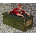 A Simon & Halbig (Germany) bisque head 'Ondine' automaton swimming doll, the bisque head with