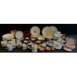 Ceramics - a Hornsea pottery contrast pattern part tea set; Johnson Brothers Classic Fruit pattern