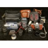 An Olympus SP-500 UZ 6.0 megapixel digital camera, Olympus zoom ED lens 1:2.8-3.7, some accessories,