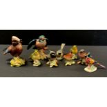 A Beswick model Kingfisher, others, Jay, Grey Wagtail, Bullfinch, Greenfinch etc (9)