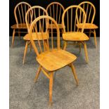 A set of six 20th century, model 400, ‘Utility’ design chairs, by Lucian Ercolani, for Ercol,