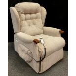 A Sherborne ‘Lynton’ model electric riser recliner armchair.
