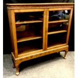 An early 20th century oak bookcase