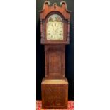 Early 19th century oak and mahogany Longcase clock by Thomas Robinson, of Sheffield, 8-day movement,
