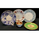 Royal Crown Derby plates including Bali, Imperial, Mikado; Teddy bear figure; etc