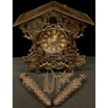 An early 20th century Black Forest cuckoo clock