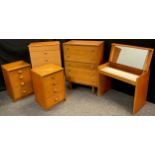 A 1970’s teak dressing table by Stag furniture, 69cm high x 77cm wide x 43.5cm; a ‘Symbol furniture’