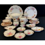 Royal Crown Derby - Posies trinket and table china, planter, jar, mallet vase, trinket dishes etc