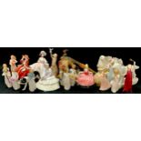 Royal Doulton Sunday Best, HN 2698; Daydreams, HN1731; Top o'the Hill, HN1834; John Beswick model