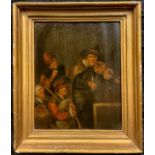 Dutch School (18th/19th century), Tavern Musicians, oil on panel, 24.5cm x 20cm.