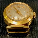 A lady's gold coloured metal Marvin wristwatch