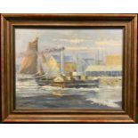 M. Daley, Paddle Steamer ‘Imperial’, signed, oil on canvas, 30cm x 40cm.