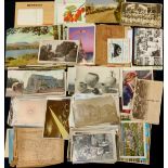 Postcards and Ephemera - Places including Rome, France, Germany, London, Blackpool illuminations,