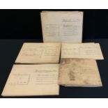 Local Interest - indentures and Conveyancing documents 1806 to 1849, all relating to the Bakewell