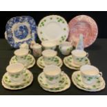 A Colclough Ivy pattern tea set, for six; table china, etc.