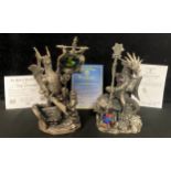A Tudor Mint, Myth and Magic Collection pewter model of a dragon, The Invader, limited edition, 2,