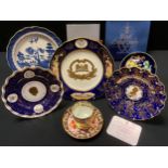 Royal Crown Derby, limited edition plate, Margaret Thatcher 10 years as Prime Minister, for
