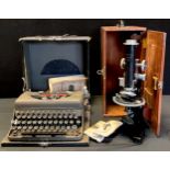 A J Swift & Son London microscope, Reg no 19487 with instructions and box; a Imperial, ‘The Good