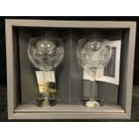 A pair of Waterford Crystal The Millennium Collection Toasting Goblets, boxed