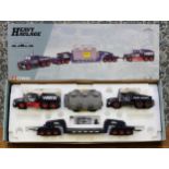Corgi 1:50 scale Heavy Haulage 18007 Wreckin Roadways set, comprising two Scammell Contractors,