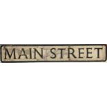 A metal street sign, Main Street, 91.5cm wide