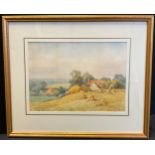 Henry John Sylvester Stannard, R.B.A. (1870-1951), The High Farm, signed, watercolour, 27cm x 37cm