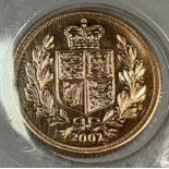 An Elizabeth II gold full sovereign, shield back, 2002
