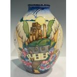 A Moorcroft ovoid vase, A Walk Through Time, designed by Rachel Bishop, signed, limited edition 47/