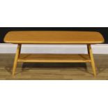 An Ercol coffee table, 36cm high, 104.5cm long, 46cm wide