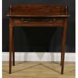A George III mahogany side table, 79.5cm high, 76.5cm wide, 46cm deep