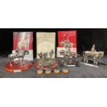 A set of pewter, Royal Hampshire military figures with certificates of authenticity; Wellington at