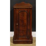 A Victorian mahogany bedside cabinet, 82cm high, 42cm wide, 34.5cm deep