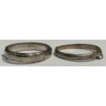 Two hallmarked silver bangles