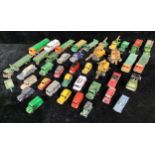Toys & Juvenalia - a collection of unboxed and play worn Dinky Toys diecast models, various