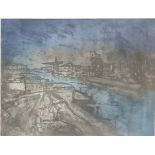 Pam Smedley, Quarry I, etching, signed in pencil, artist's proof, 24cm x 30cm; Gillian Irving, We