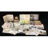 Stamps - box of British Commonwealth material, QV - Modern albums, loose, packs, etc., could