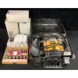 A DeWalt Variable Speed Router, DW625Ek, PAT tested, carry case with accessories, straight