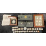 Coins - USA, Westminster Mint, a set of two Morgan Dollars 1878 and 1921, capsulated, boxed with